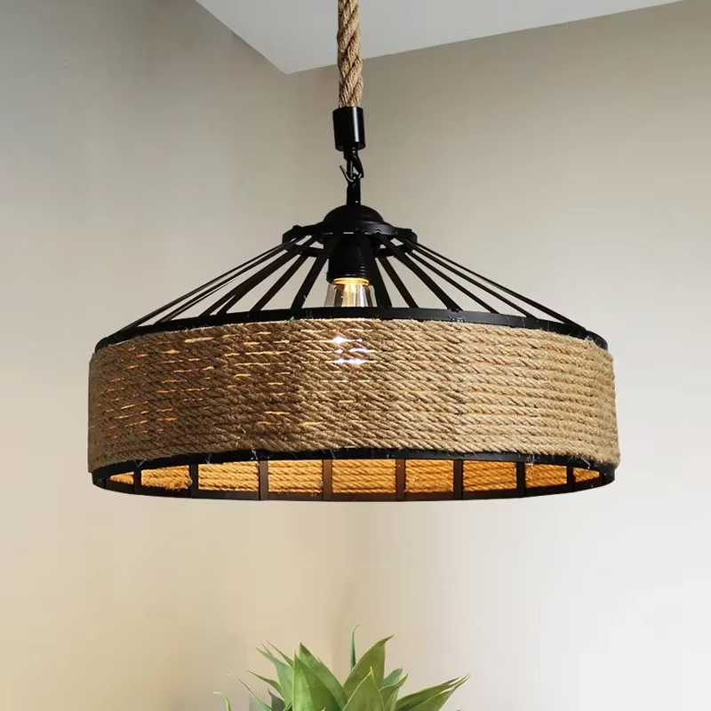 Andrews Classical Hemp Rope Pendant Lamp