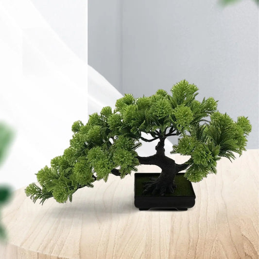 Curtis Artificial Bonsai Pine Tree for Home & Office