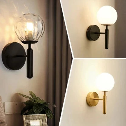 Durham Modern Wall Lamp with Glass Ball LED