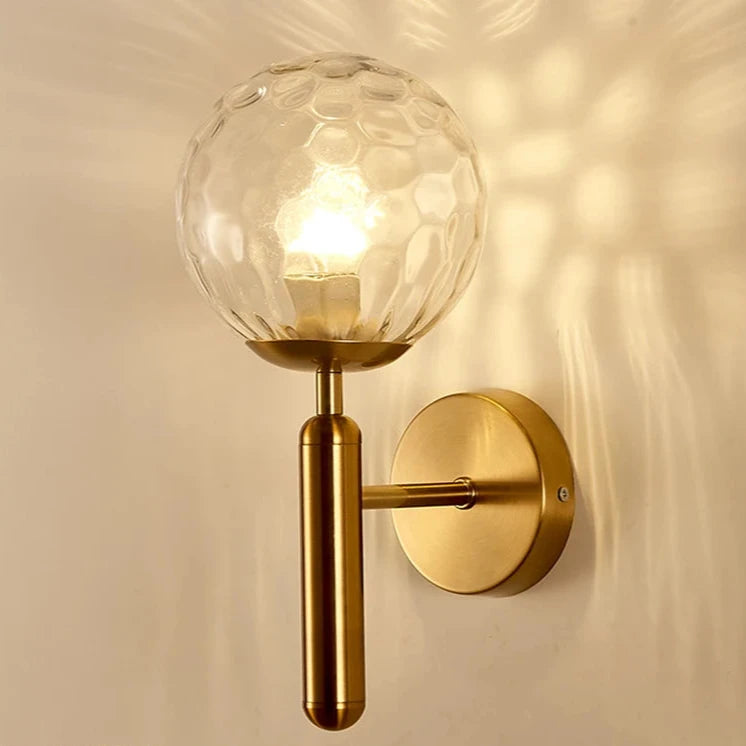 Durham Modern Wall Lamp with Glass Ball LED