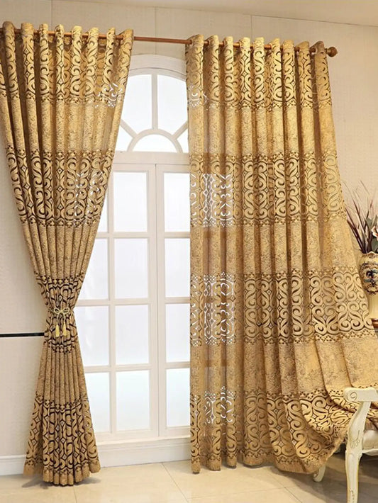 Evansville Khaki Perforated Curtains – Soft, Elegant Design