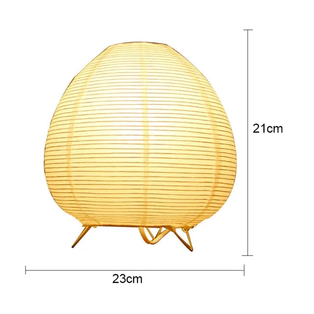 Fontana Japanese Rice Paper Lantern LED Table Lamp