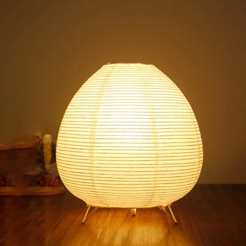 Fontana Japanese Rice Paper Lantern LED Table Lamp