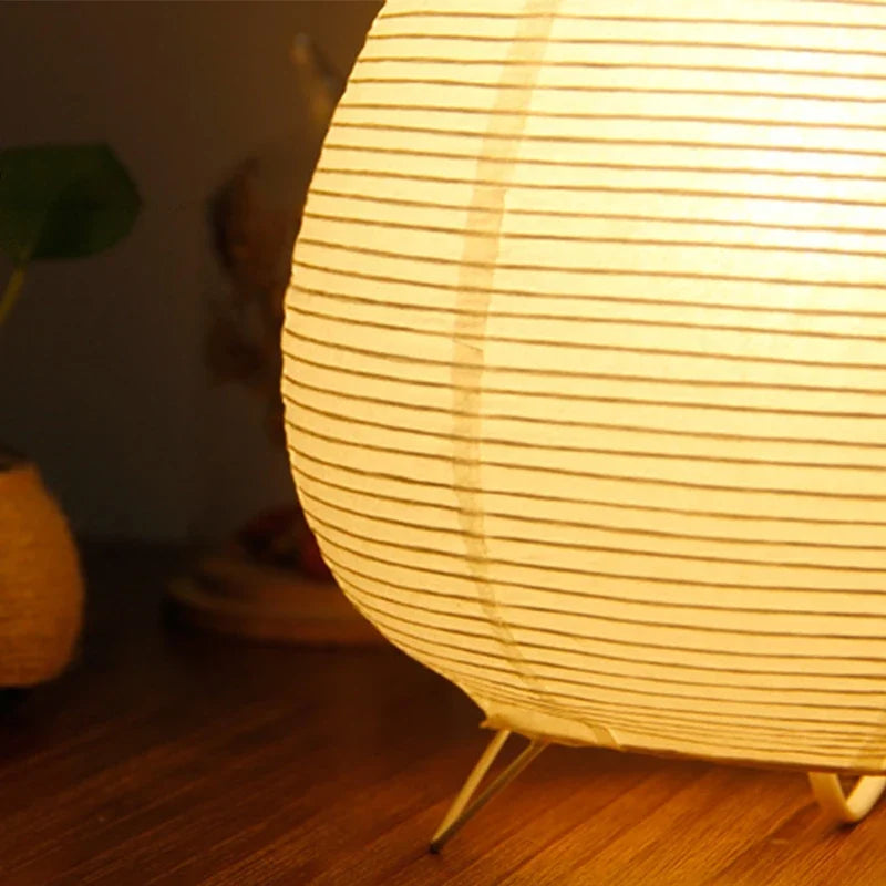 Fontana Japanese Rice Paper Lantern LED Table Lamp