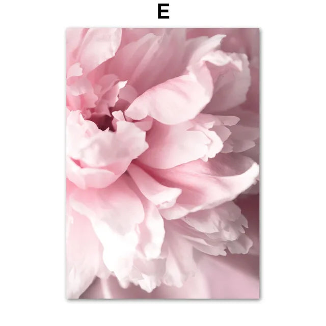 Lush Pink Rose & Orchid Garden Canvas Wall Art