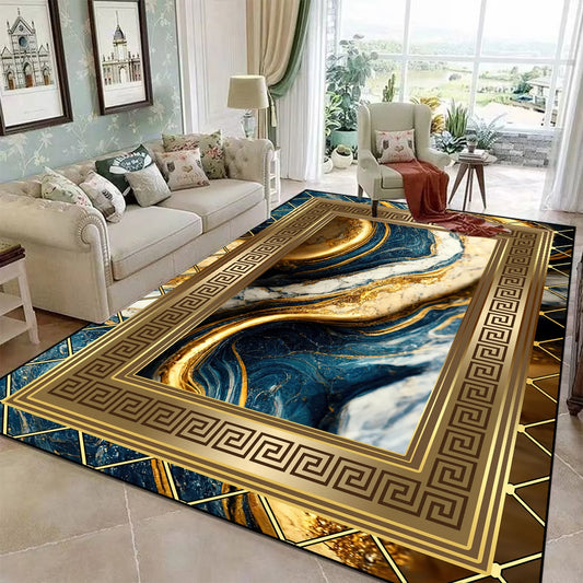 Camden Luxury Abstract Carpets – Marble Design Washable Rugs