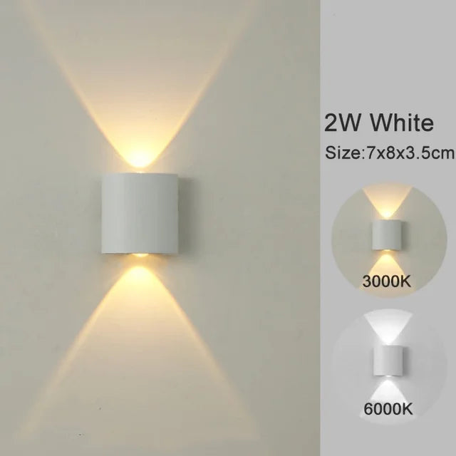 Macon LED Wall Sconce - Modern Indoor/Outdoor Up-Down Light