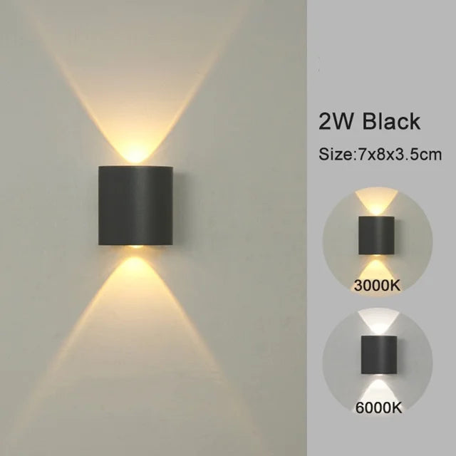 Macon LED Wall Sconce - Modern Indoor/Outdoor Up-Down Light