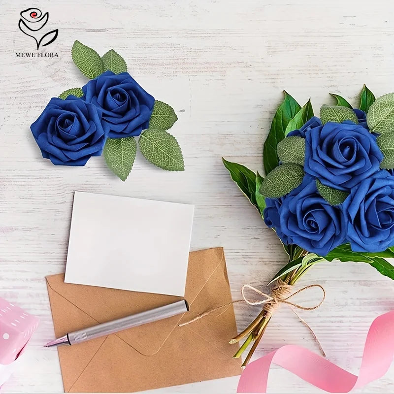 Maui 30pcs-Artificial-Blue-Rose