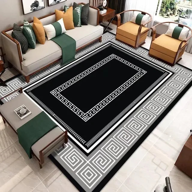 Bergen Modern 3D Geometric Anti-Slip Carpets