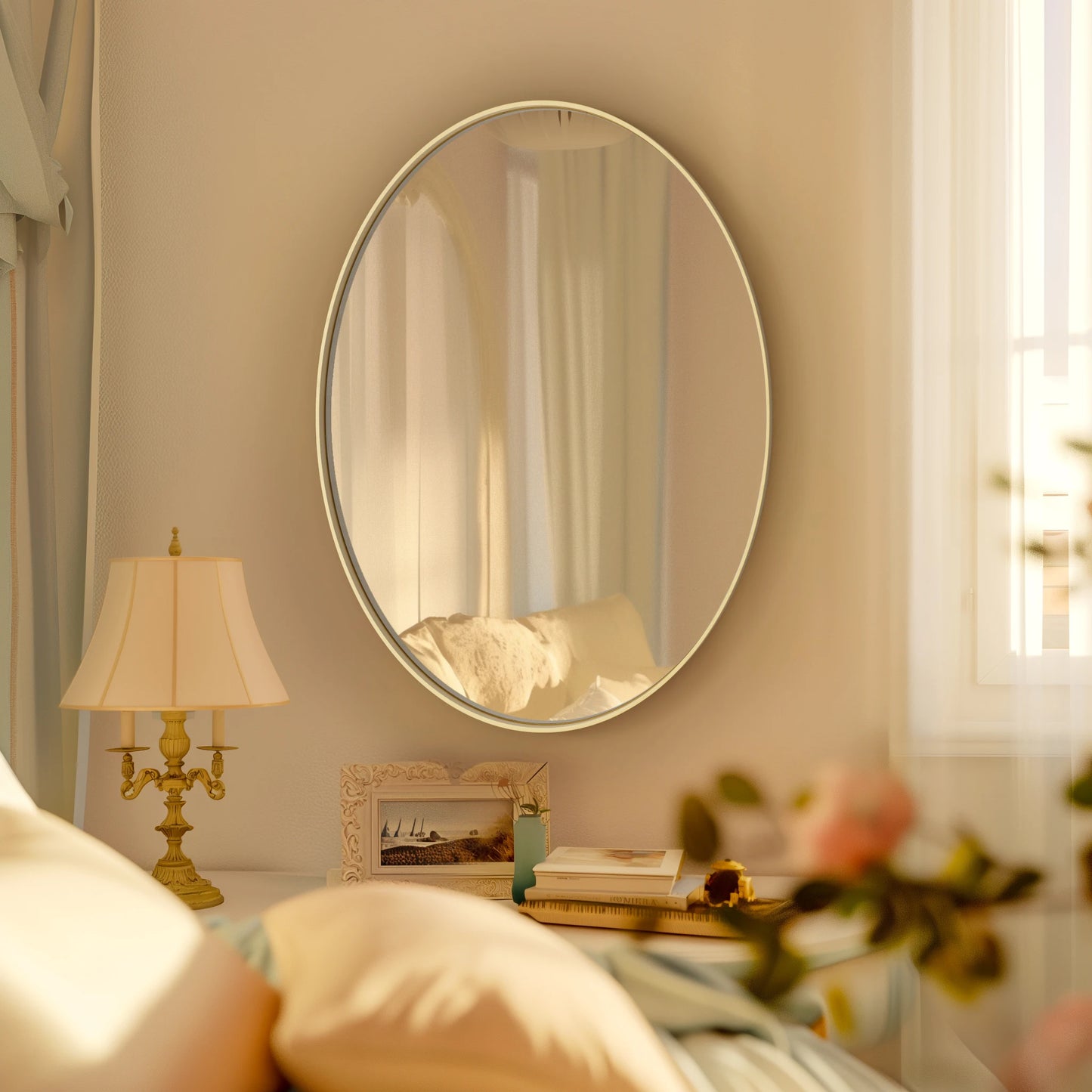 Nashville Oval Wall-Mounted Mirror