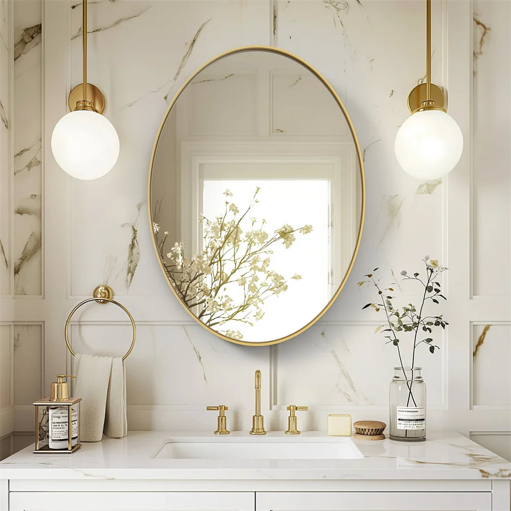 Nashville Oval Wall-Mounted Mirror