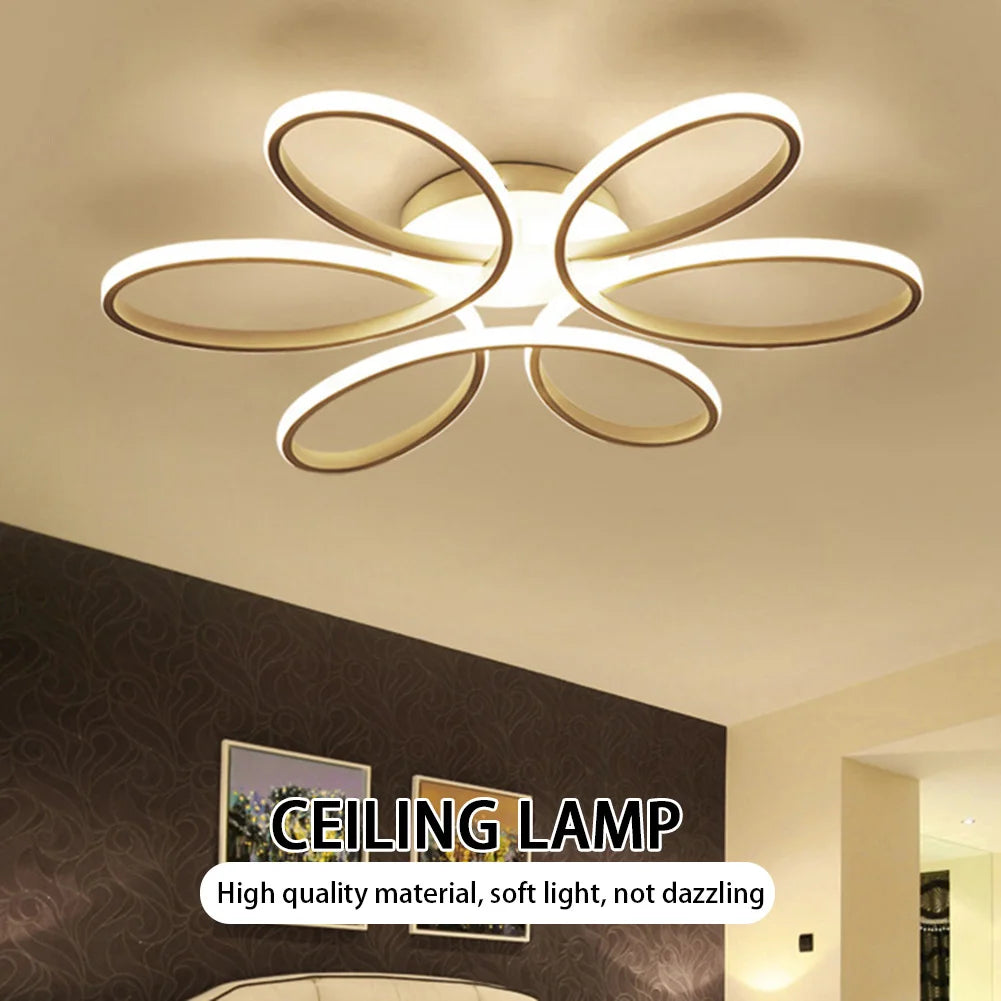 Phoenix Flush Mount Flower Design LED Ceiling Light- 6 colors