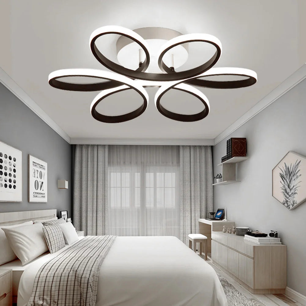 Phoenix Flush Mount Flower Design LED Ceiling Light- 6 colors