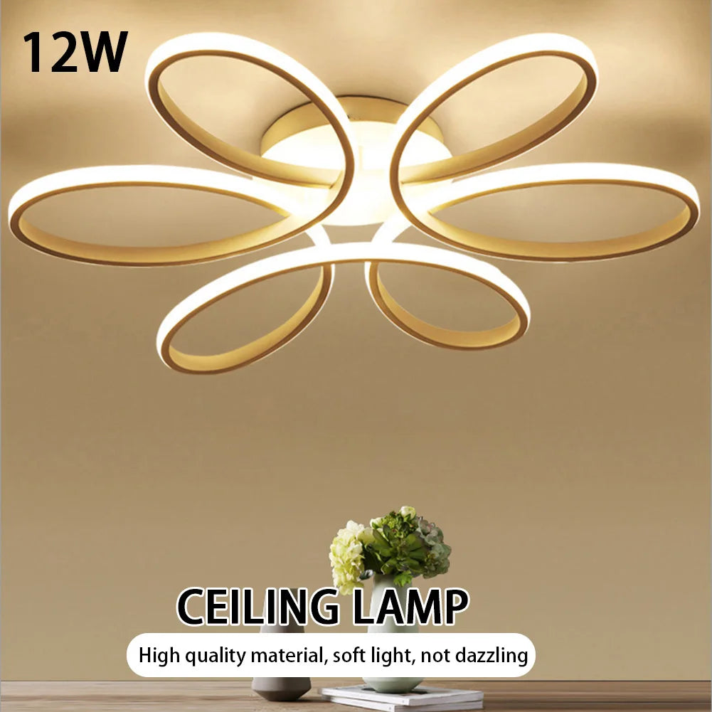 Phoenix Flush Mount Flower Design LED Ceiling Light- 6 colors