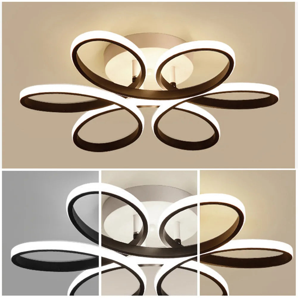 Phoenix Flush Mount Flower Design LED Ceiling Light- 6 colors