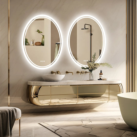 Spokane LED Oval Bathroom Mirror - Backlit & Anti-Fog